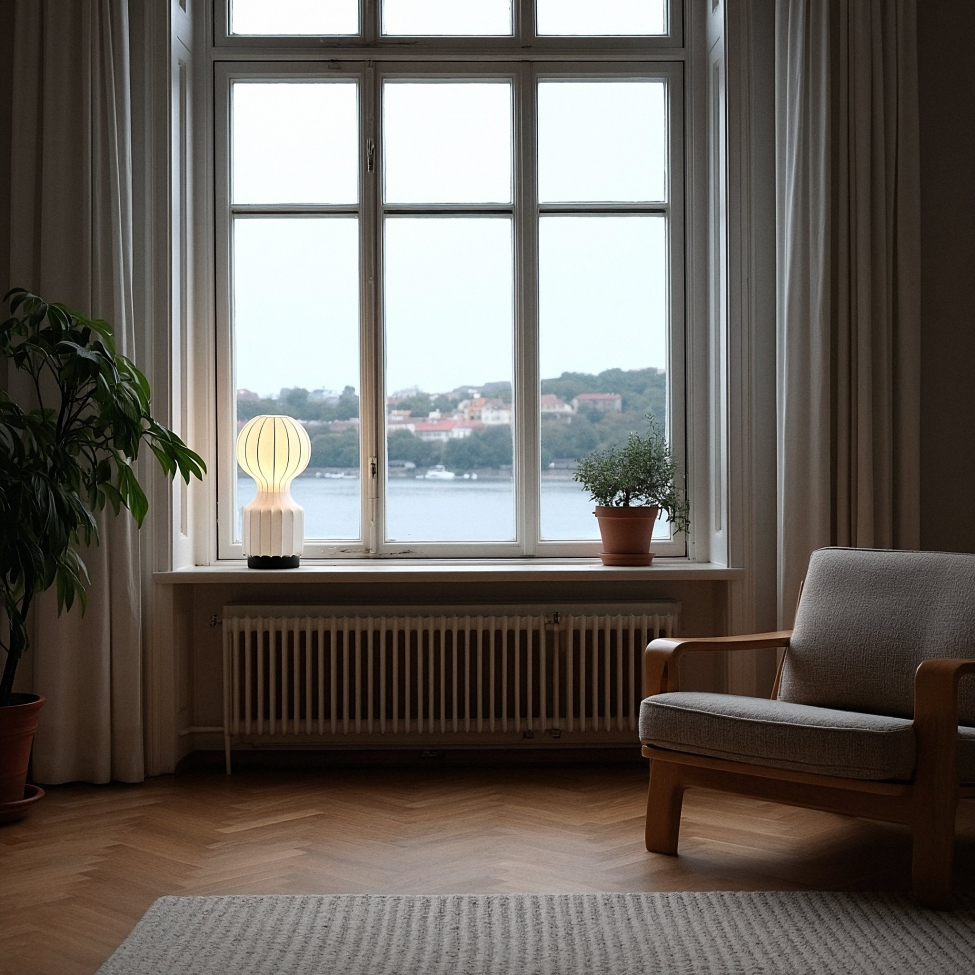 Lamp 'Senigallia' S - Wit/Zwart