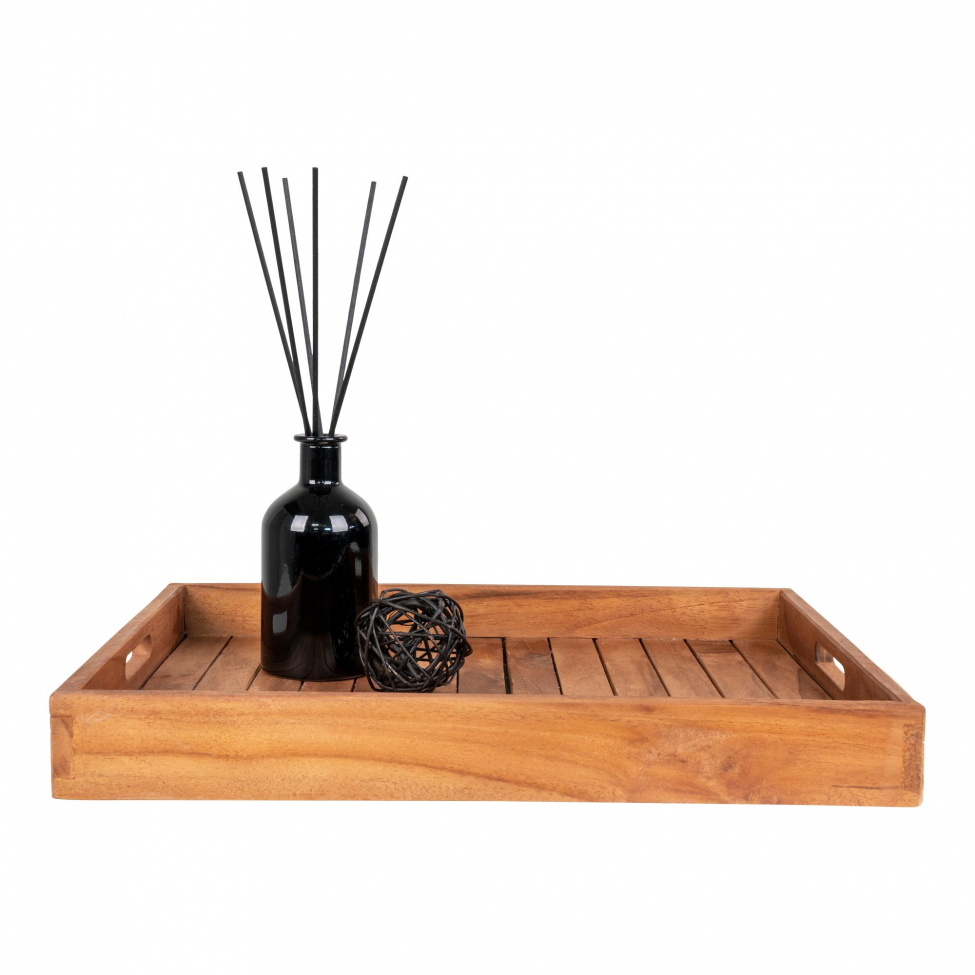 Dienblad 'Faro' - Teak/Natuurlijk