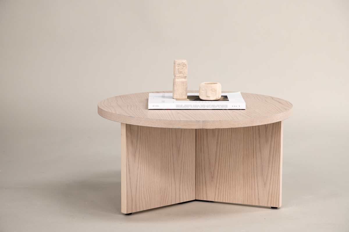 Salontafel 'Smögen' Rond 85cm - Natuurlijk