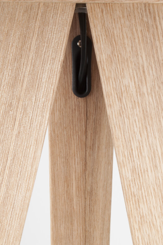 Vloerlamp 'Tripod' - Hout/Zwart