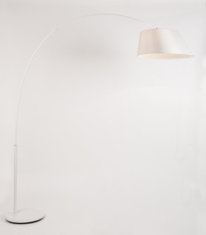 Vloerlamp 'Arc' - Wit