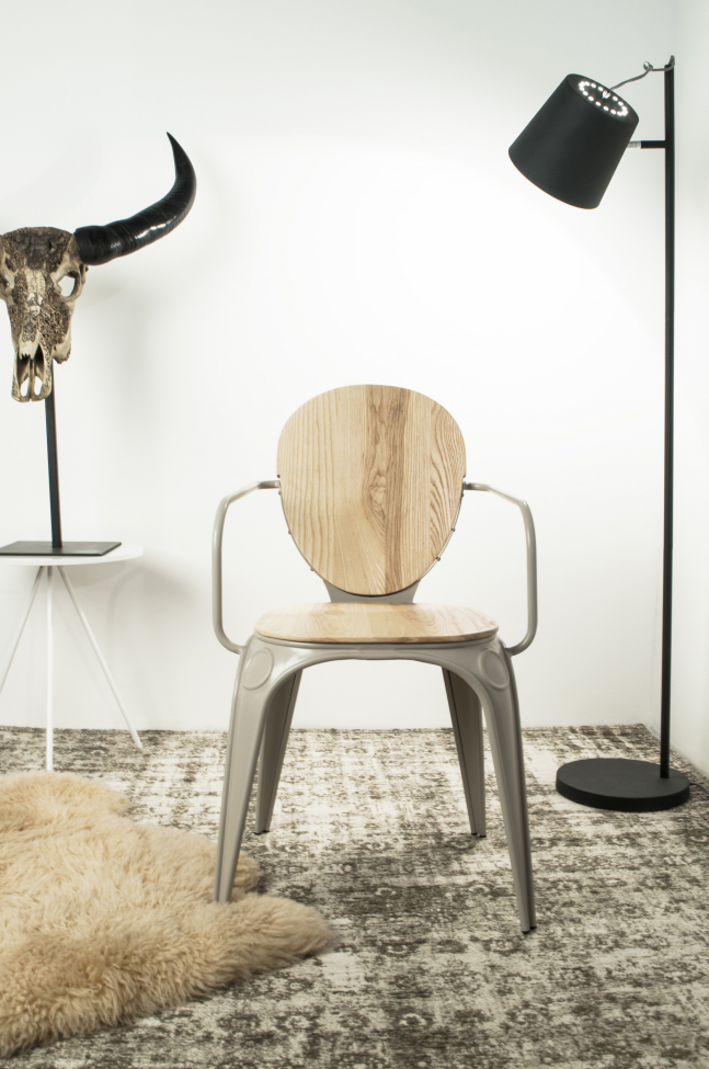 Vloerlamp 'Buckle Head' - Zwart