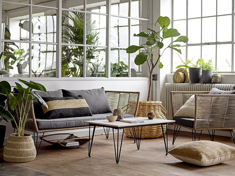 Bank 'Mundo' - Zwart/Beige