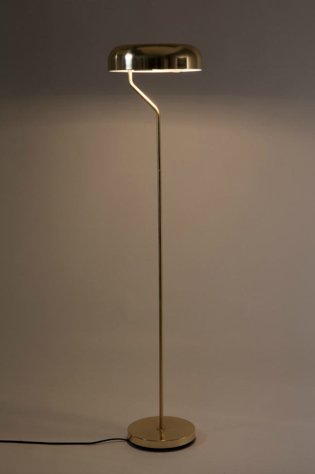 Vloerlamp 'Eclipse' - Messing