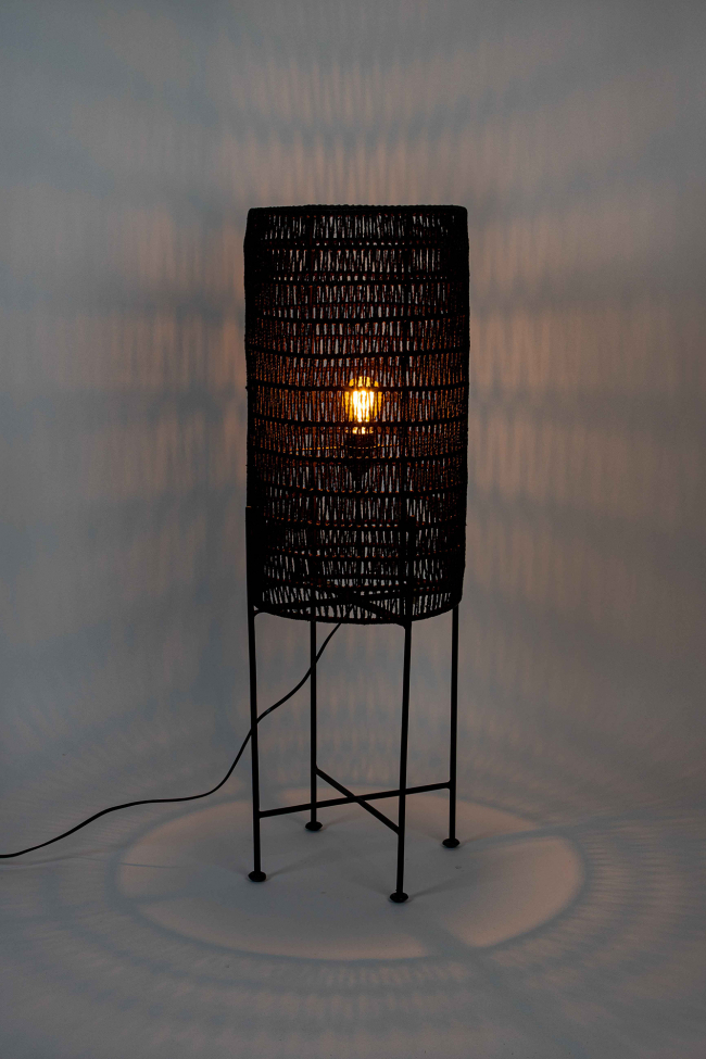 Vloerlamp 'Kari' - Zwart