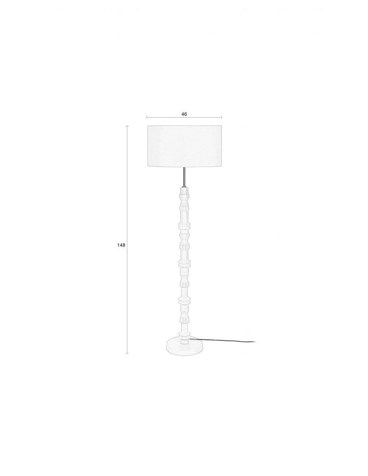 Vloerlamp 'Totem' 46x46 - Oranje