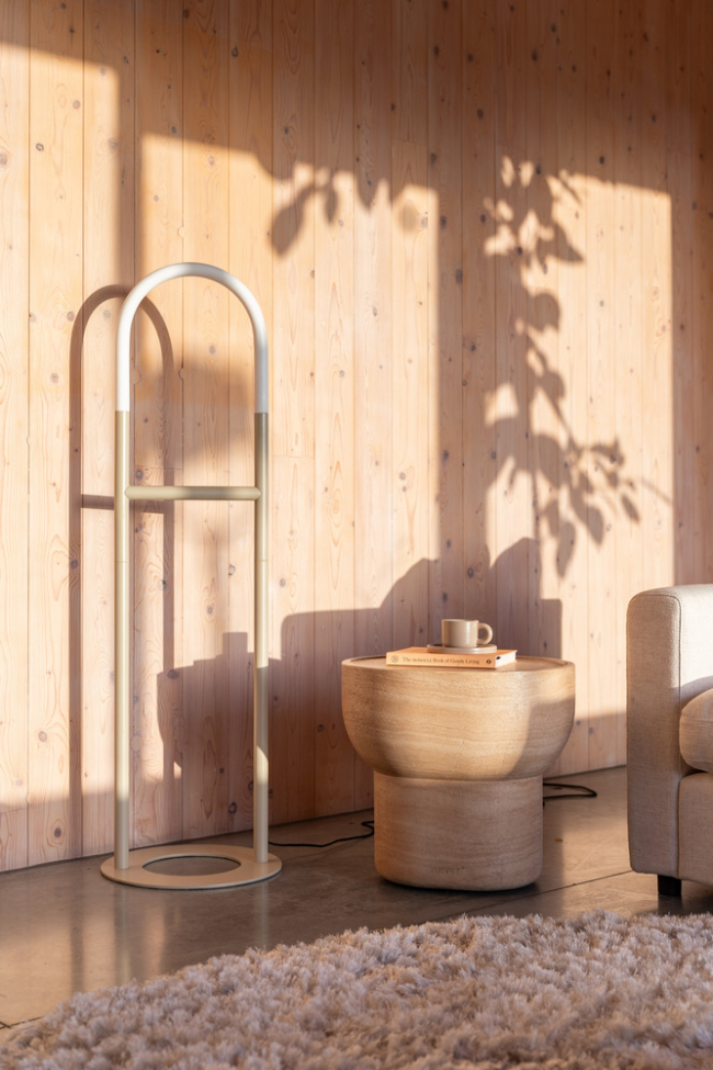 Vloerlamp 'Arch' - Beige