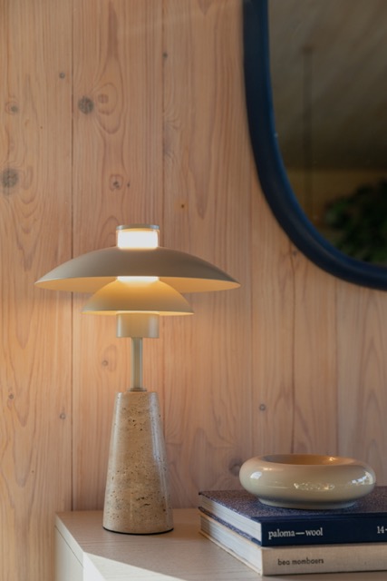 Tafellamp 'Cole' 26x26 - Beige