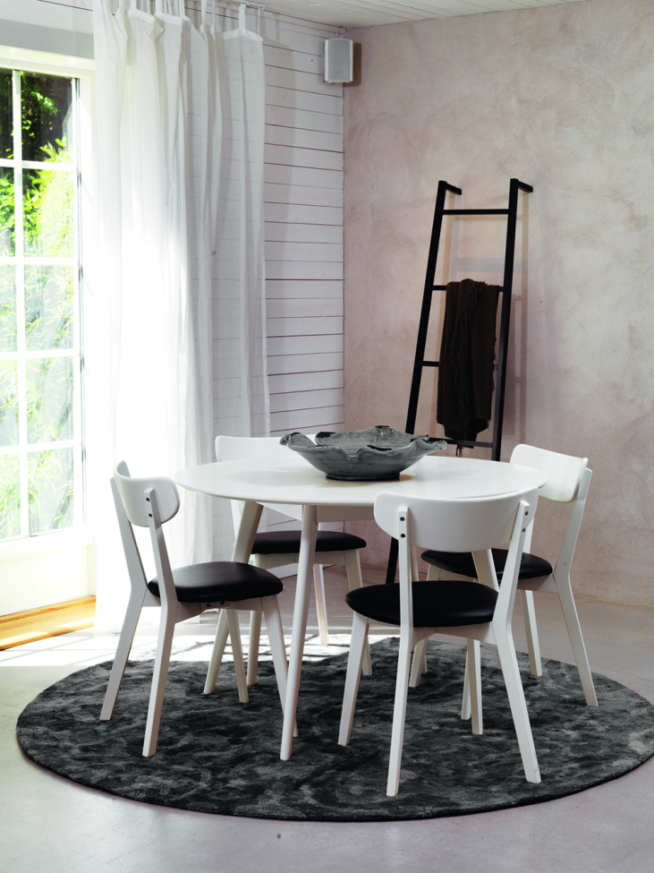 Eettafel 'Yumi' Rond 115cm - Wit