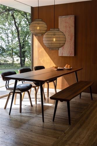 Ronde Plafondlamp 'Ming 45' - Wit