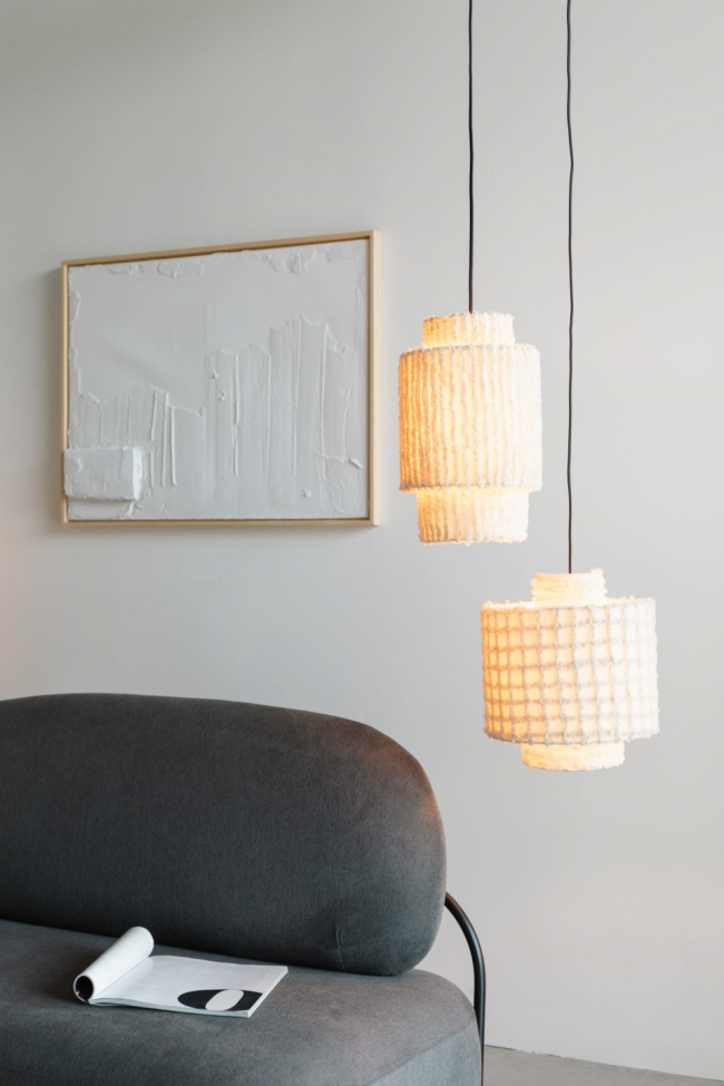 Plafondlamp 'Arjun' Wide - Beige