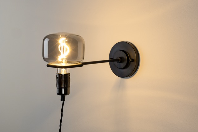 Wandlamp 'Hazy' 18x32 - Zwart
