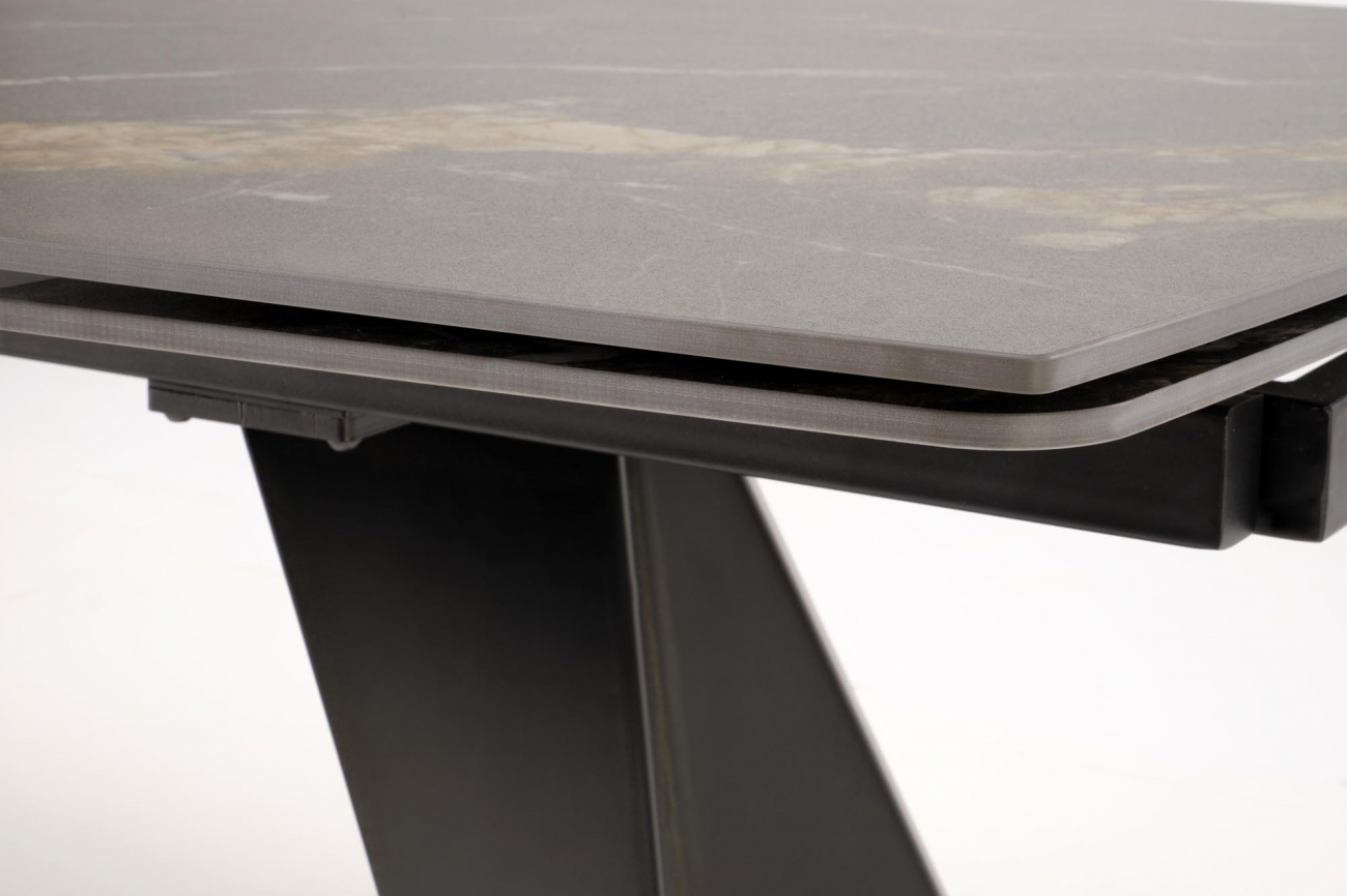 Eettafel 'Armani' 165-241cm - Zwart