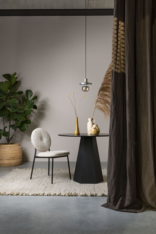 Wollen kleed 'Frills' 170x240cm - Beige