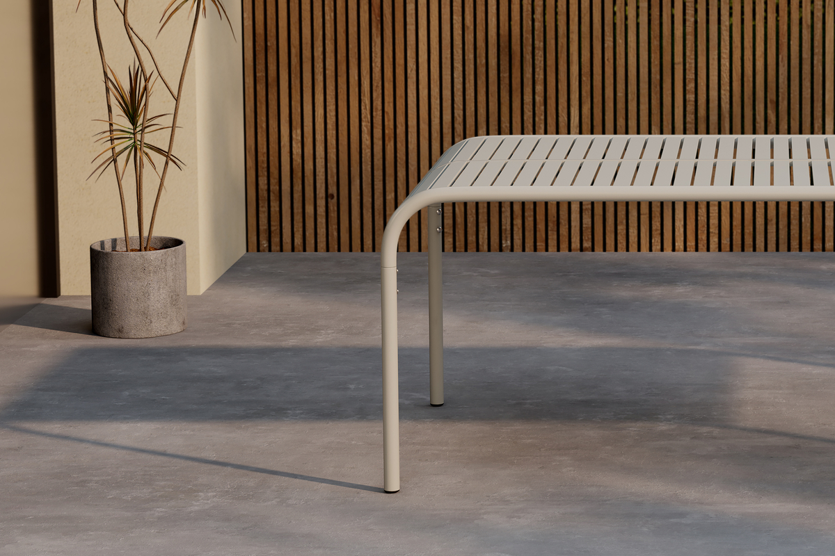 Tuin tafel 'Pego' 200x100cm - Beige