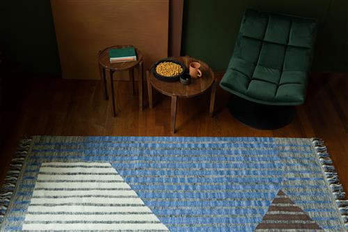 Vloerkleed 'Hampton' 160x230- Blauw
