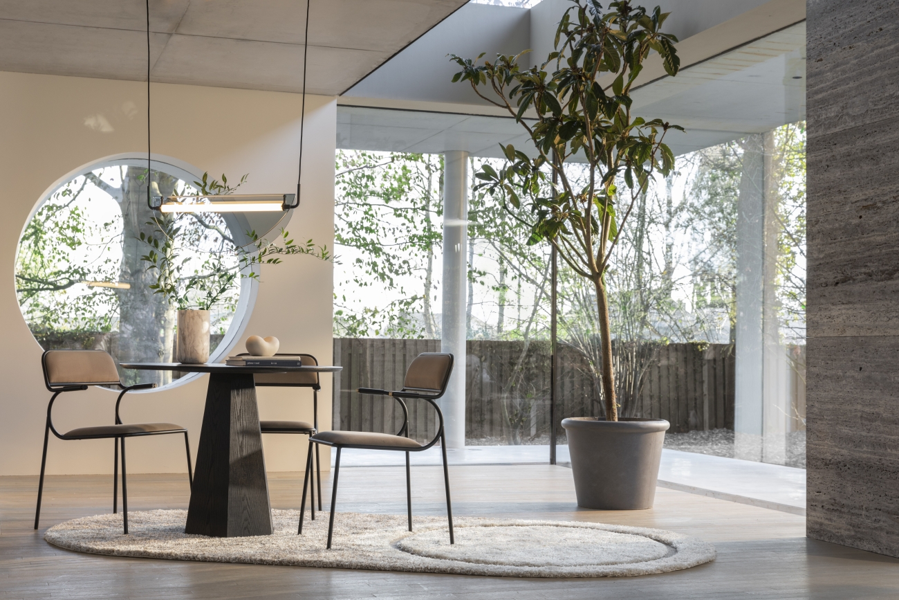 Wollen vloerkleed 'Spark' - Beige