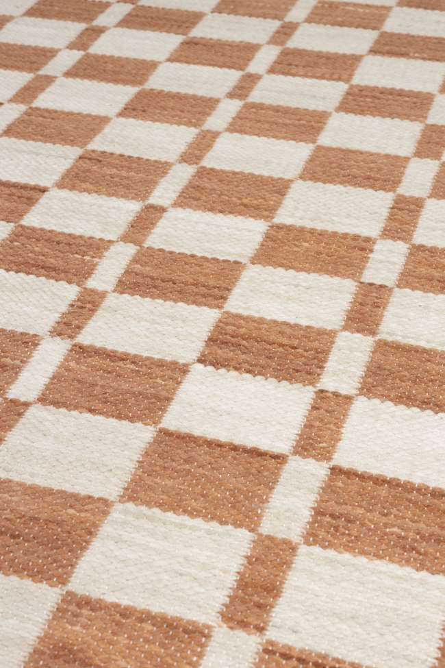 Vloerkleed 'Checker' 160x230cm - Beige
