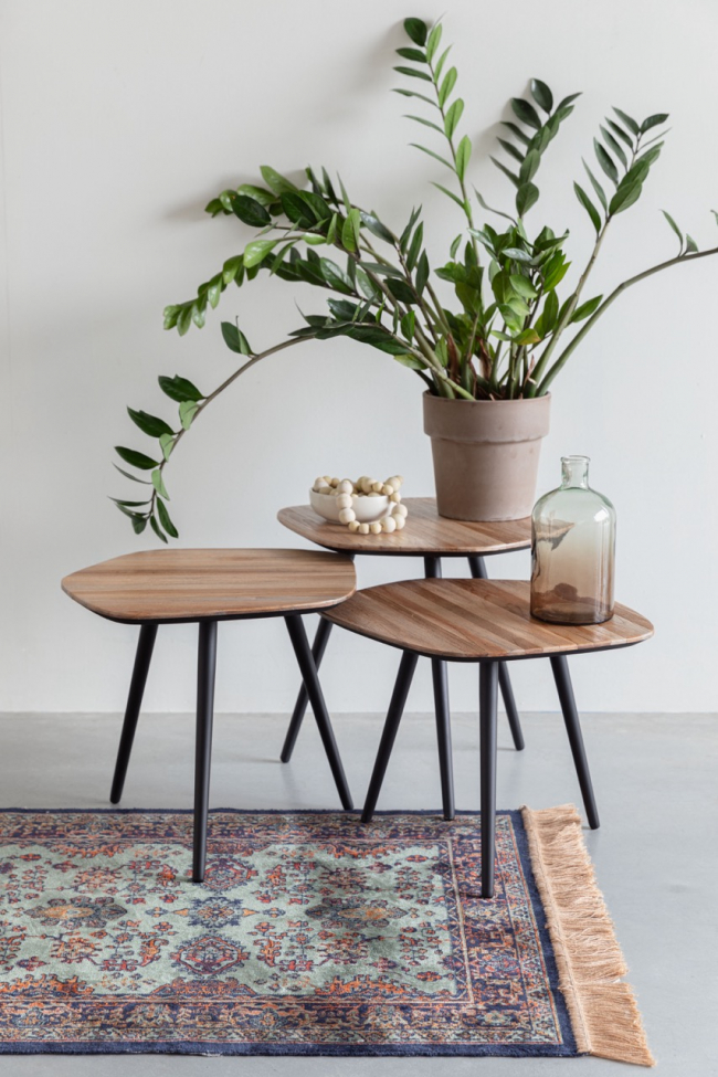 Vloerkleed 'Raz' - Multi/Groen