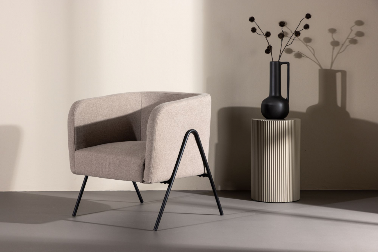 Fauteuil 'Figueres' - Beige