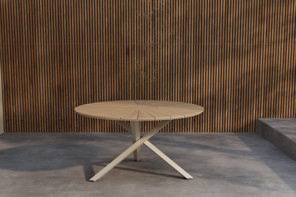 'Mexico' eettafel ca. 140 cm - naturel