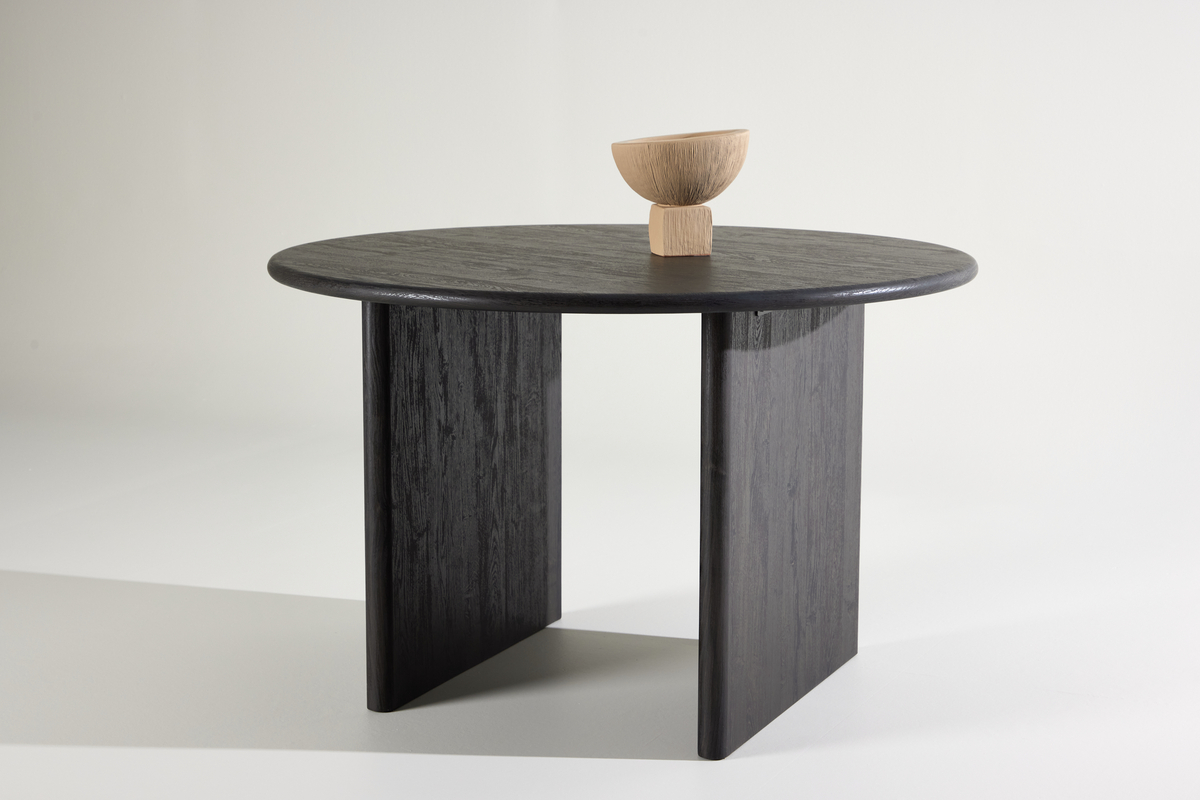 Eettafel 'Smedby' Rond 120cm - Zwart