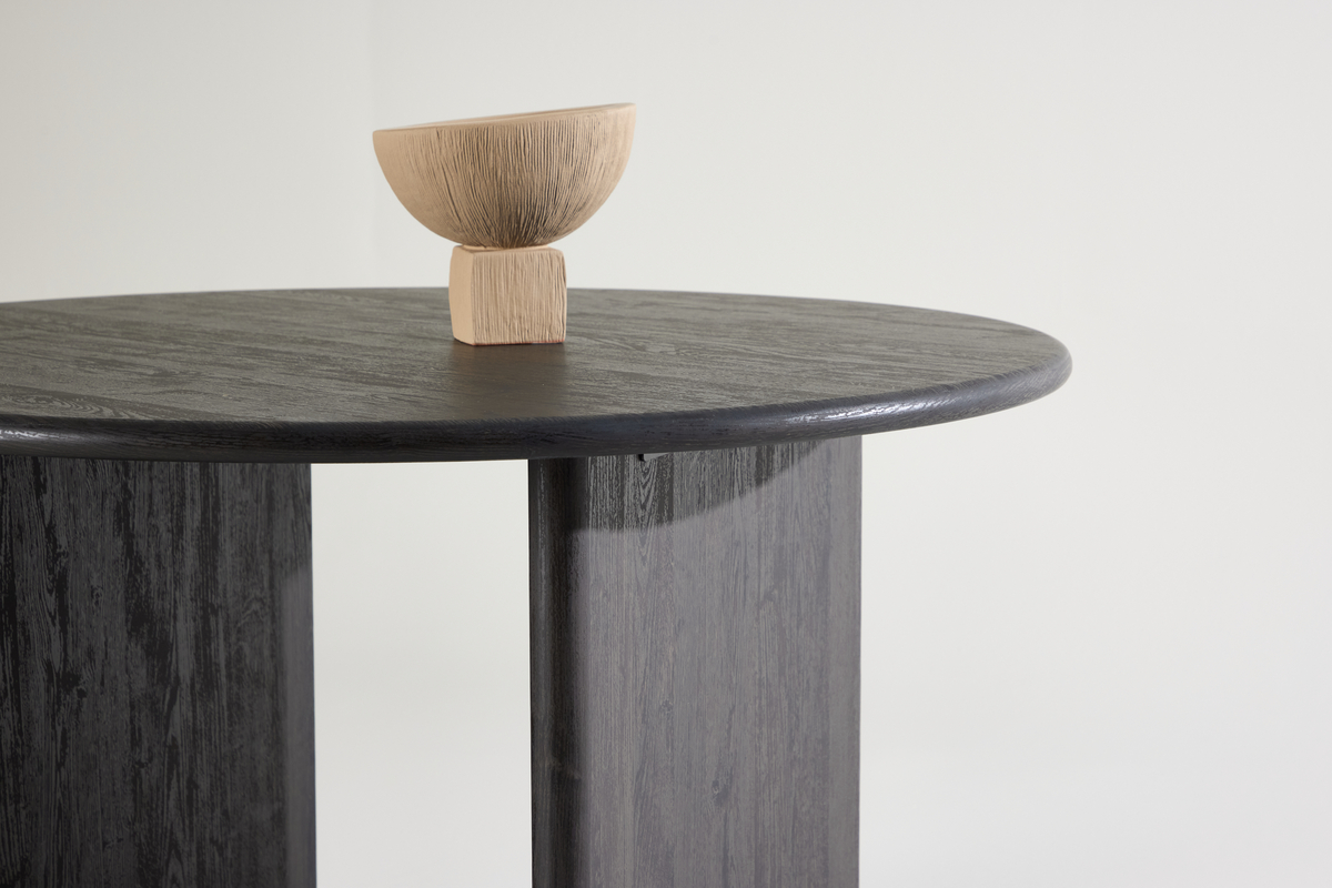 Eettafel 'Smedby' Rond 120cm - Zwart