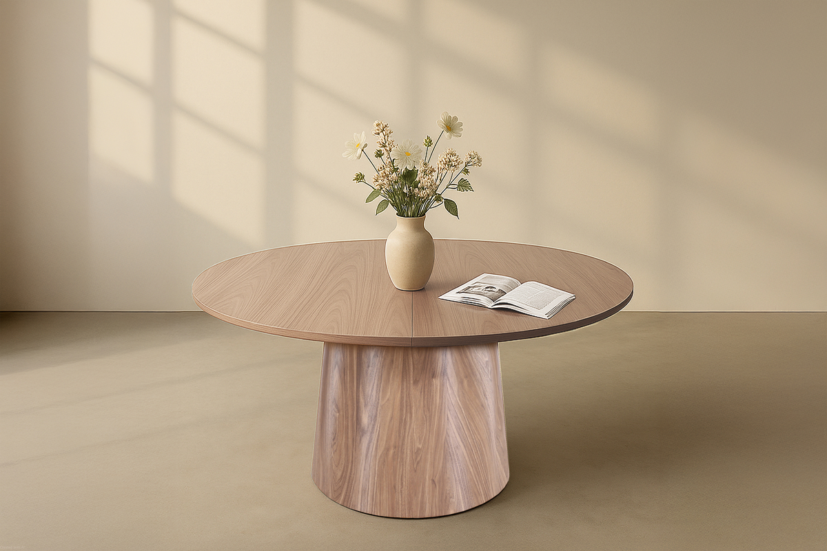 Eettafel 'Calpe' Rond 150cm - Natuur