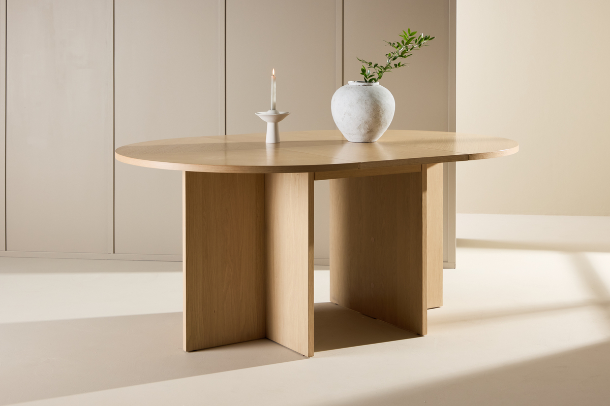 Eettafel 'Strada' 170x74cm - Witgepigmenteerd