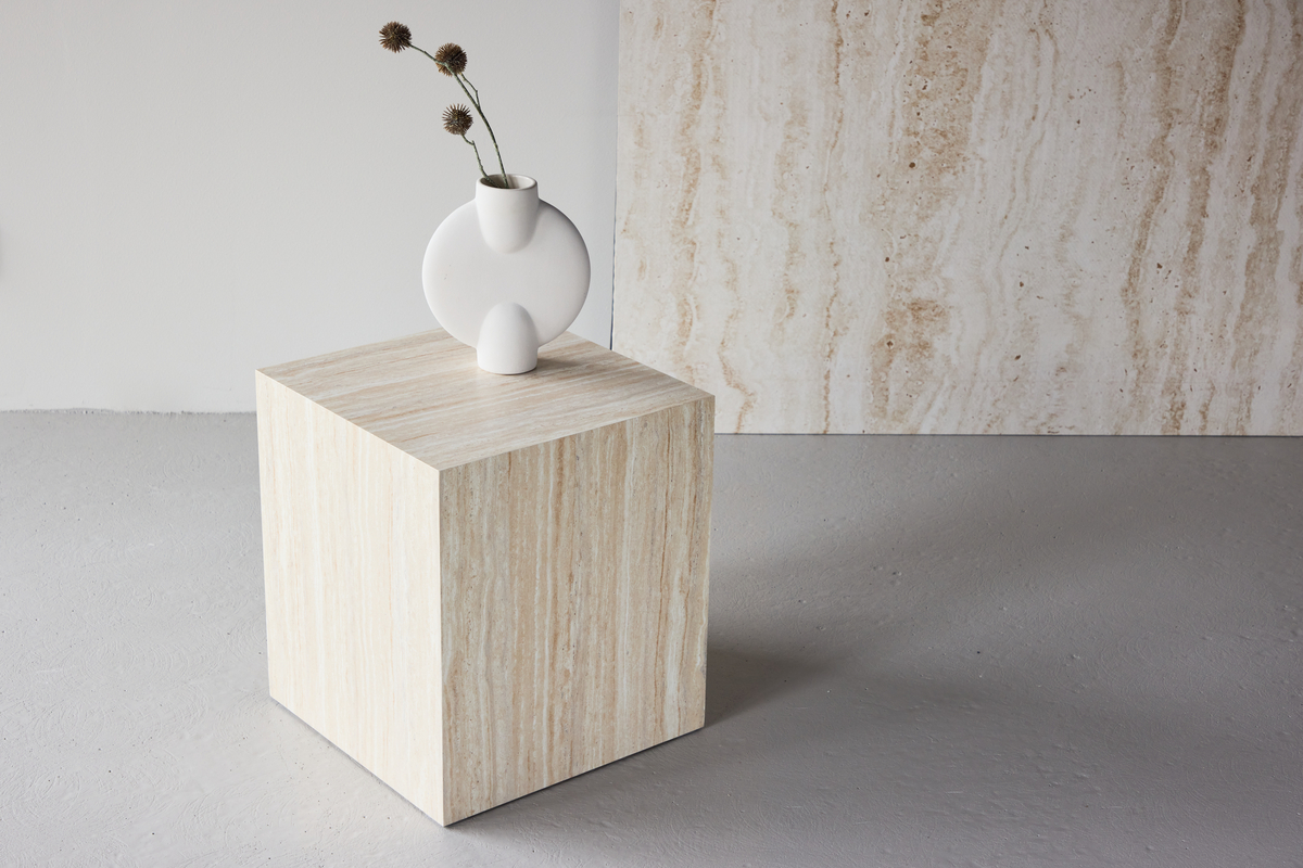 Salontafel 'Myrsjö' 40x40cm - Beige