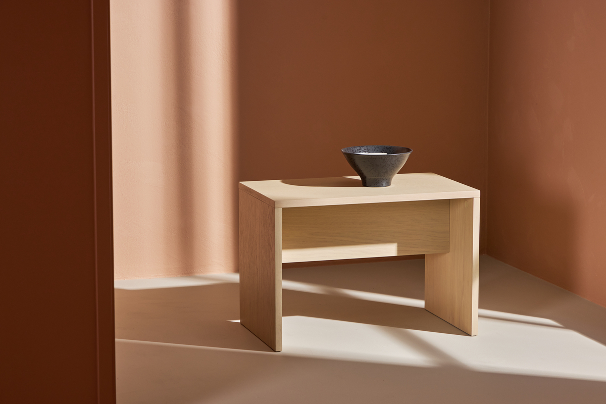 Salontafel 'Juni' 58x35cm - Witgepigmenteerd