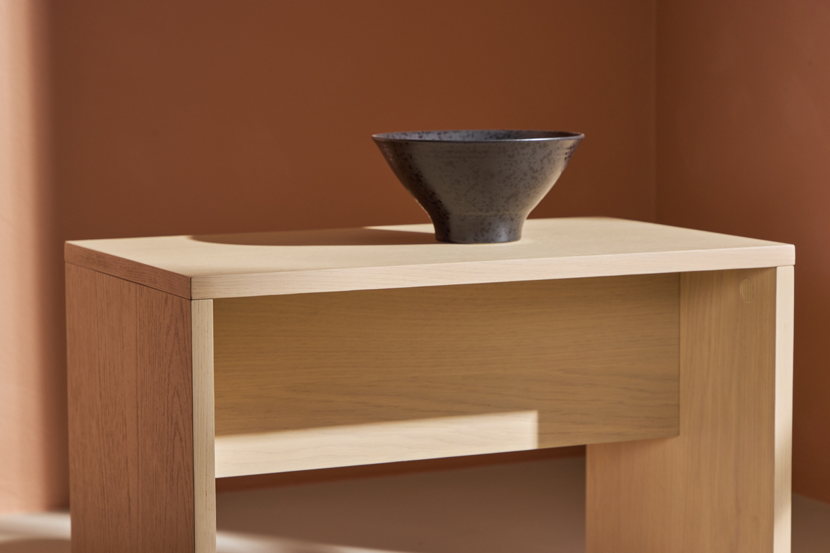 Salontafel 'Juni' 58x35cm - Witgepigmenteerd