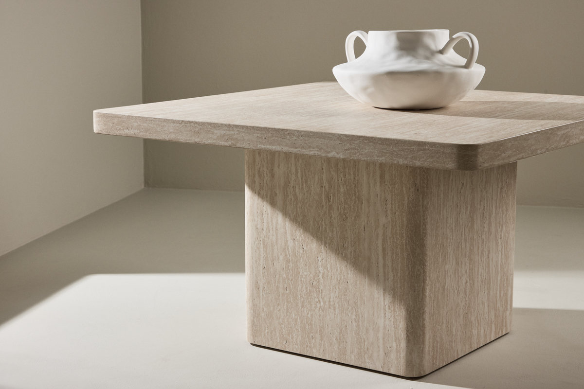 Salontafel 'Qvart' 80x80cm - Beige