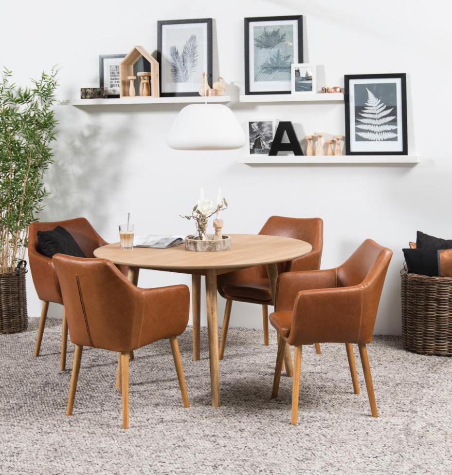 Eettafel 'Landskrona' - Natuurlijk