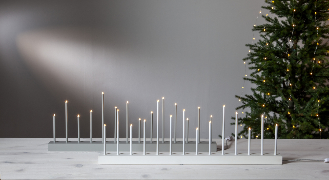 Adventskandelaar 'Echo' - Wit