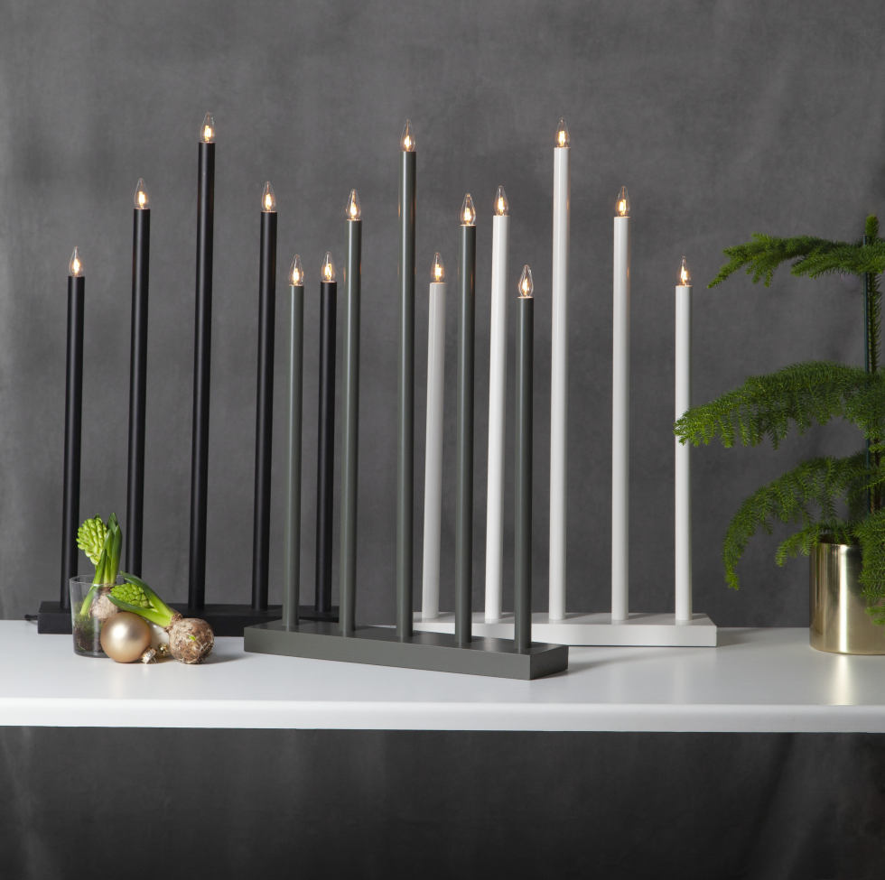 Adventskandelaar 'Holy' 5 Lampen - Wit