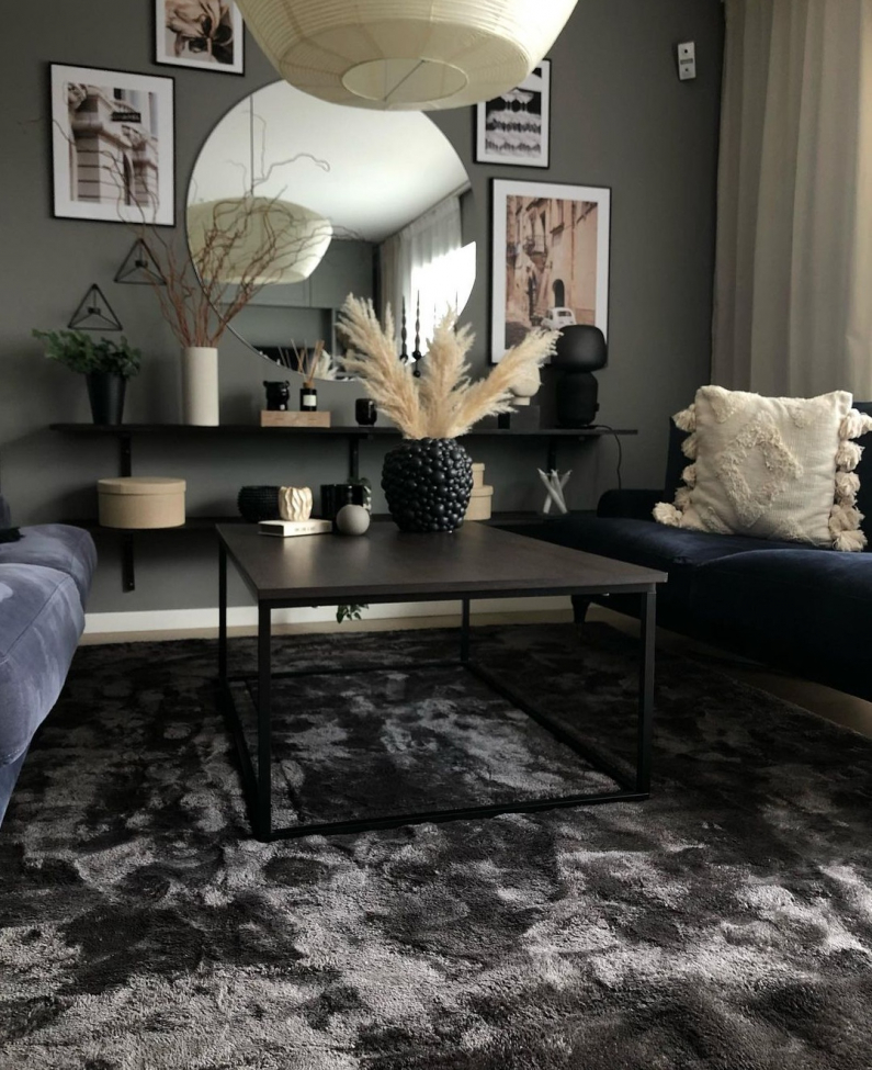 Vloerkleed 'Aranga Super Soft' 80x160cm - Antraciet