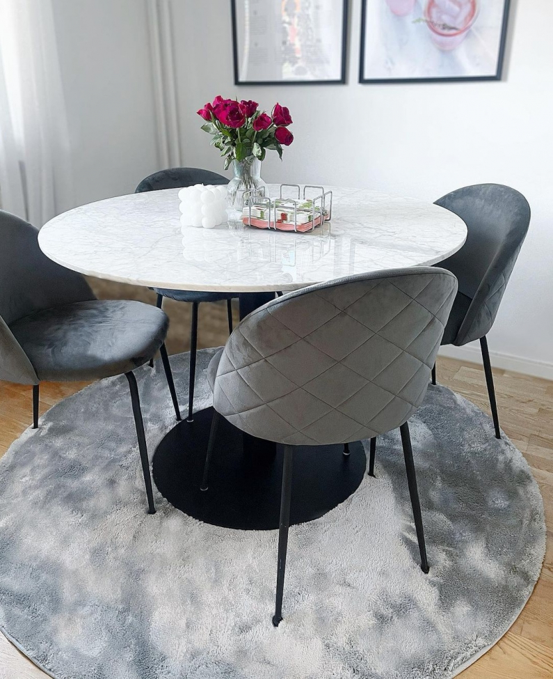 Rond vloerkleed 'Aranga Super Soft' 160cm - Grijs