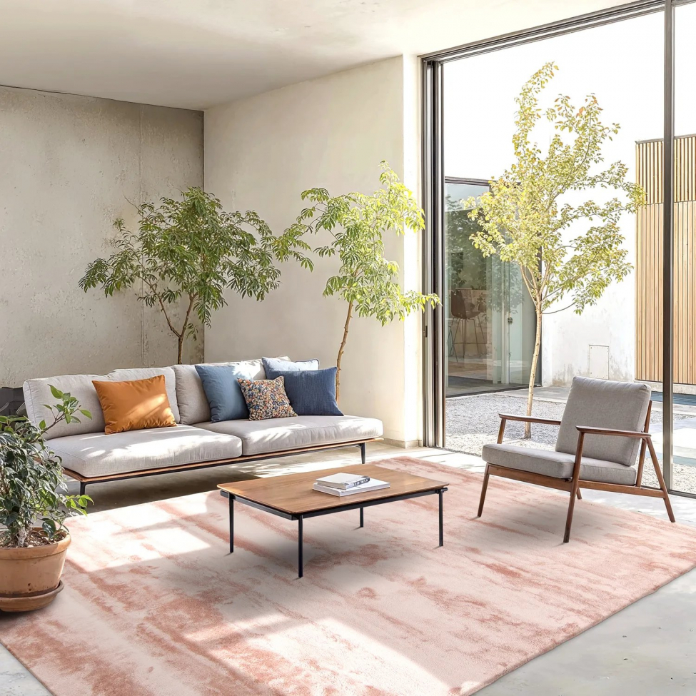 Vloerkleed 'Aranga Super Soft Fur' 60x120cm - Roze