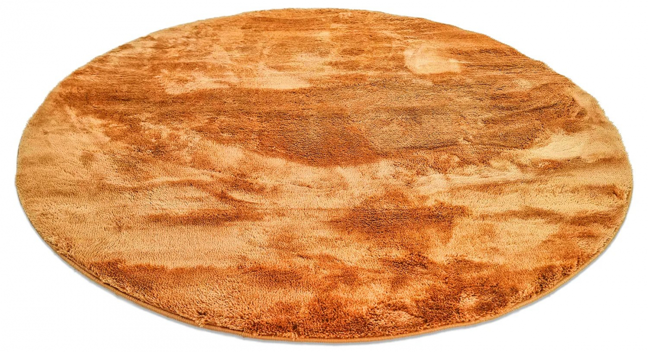 Ronde tapijt 'Aranga Super Soft' 200cm - Oranje