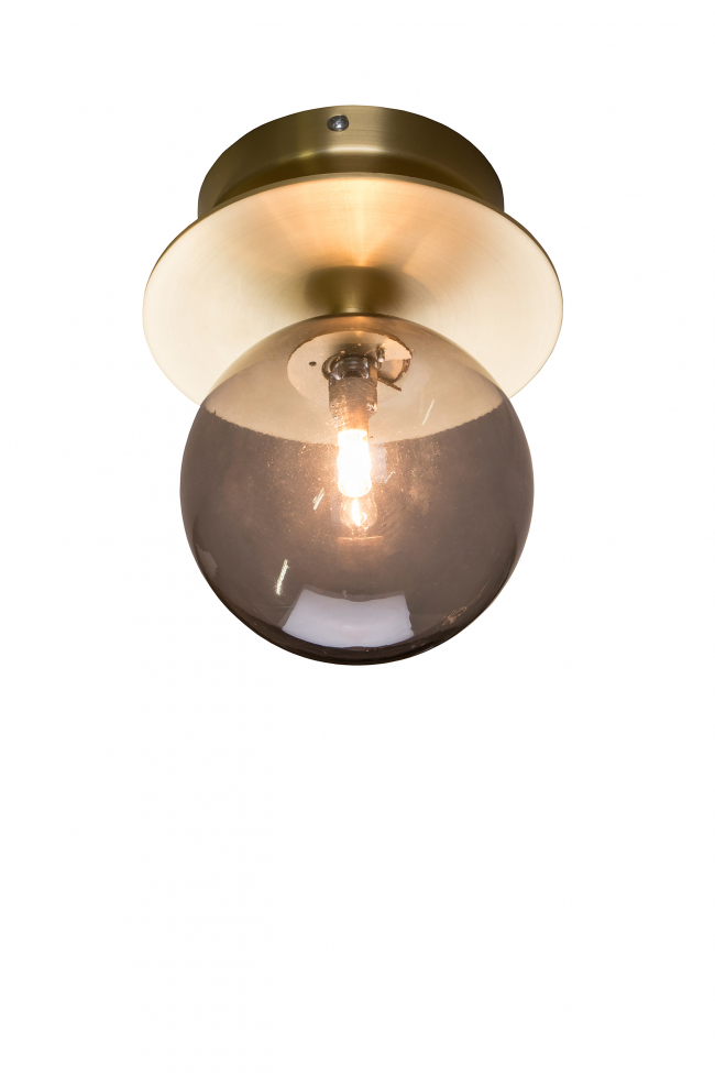 Wandlamp 'Art Deco' - Rookkleurig