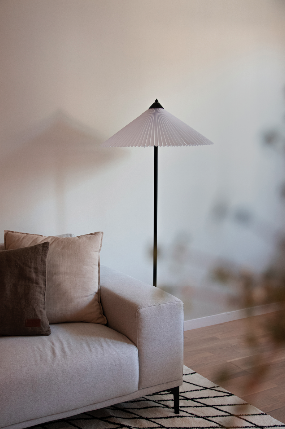 Vloerlamp 'Matisse' - Wit/Zwart