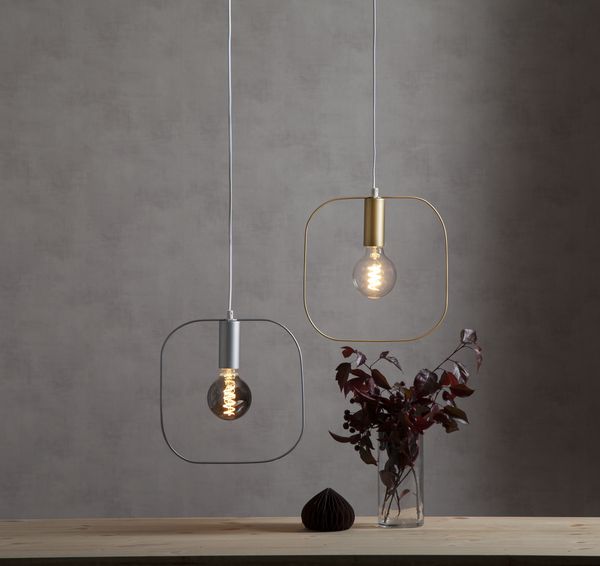 Hangende decoratie 'Form' - Goud/Wit