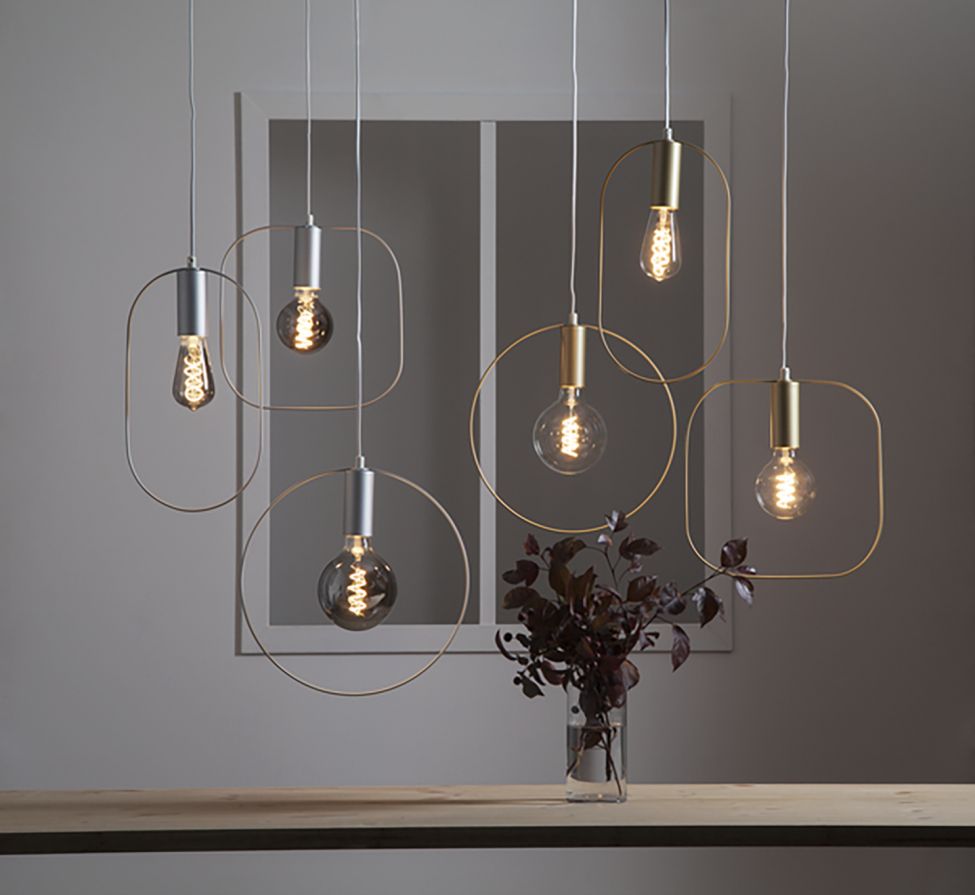 Hangende decoratie 'Form' - Goud/Wit