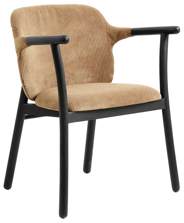 Stoel 'Esrum' - Zwart/Beige