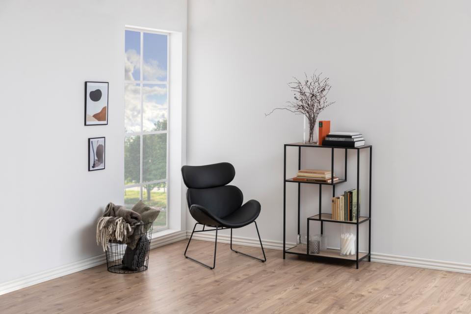 Fauteuil 'Hushum' 90cm - Zwart
