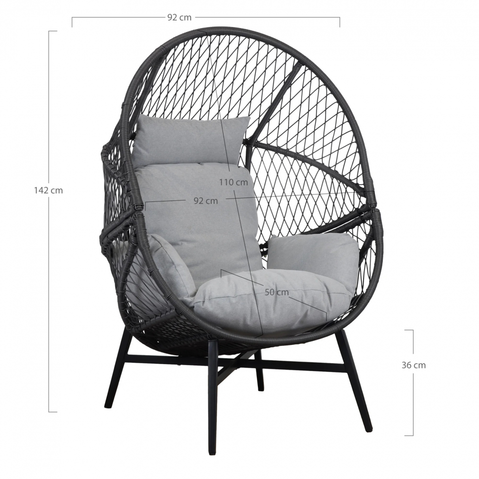 Fauteuil 'Havdhem' - Grijs