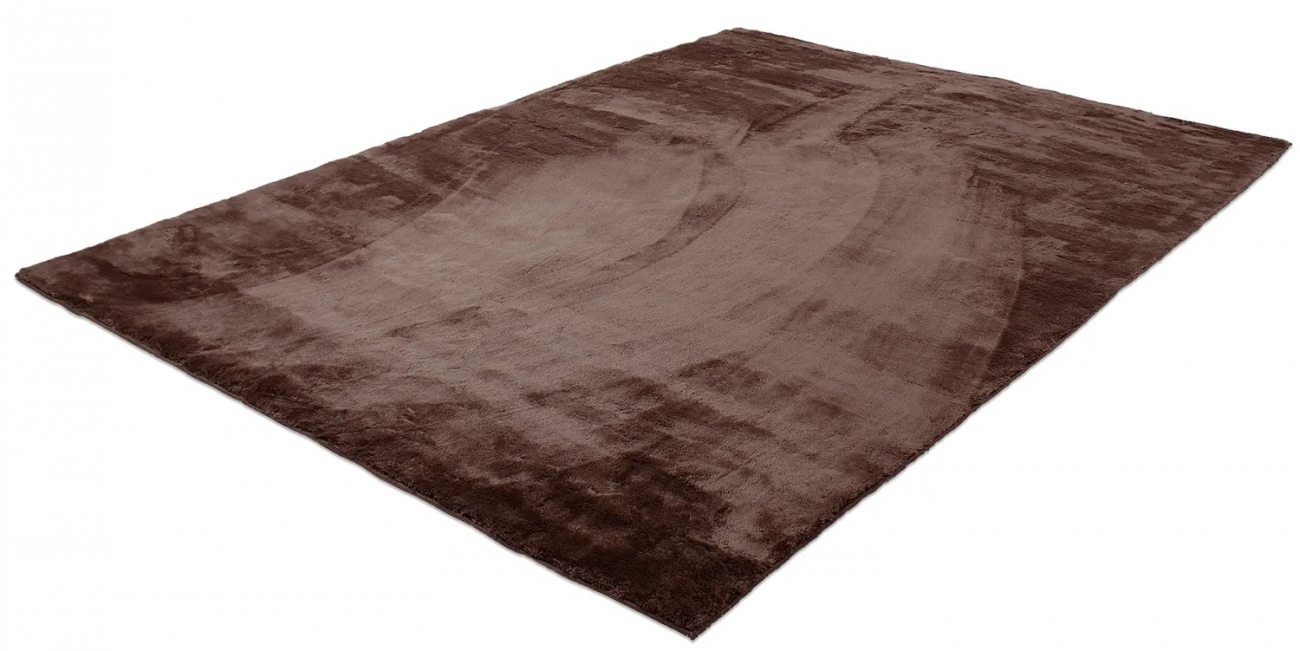 Vloerkleed 'Aranga Super Soft' 140x200cm - Donkerbruin