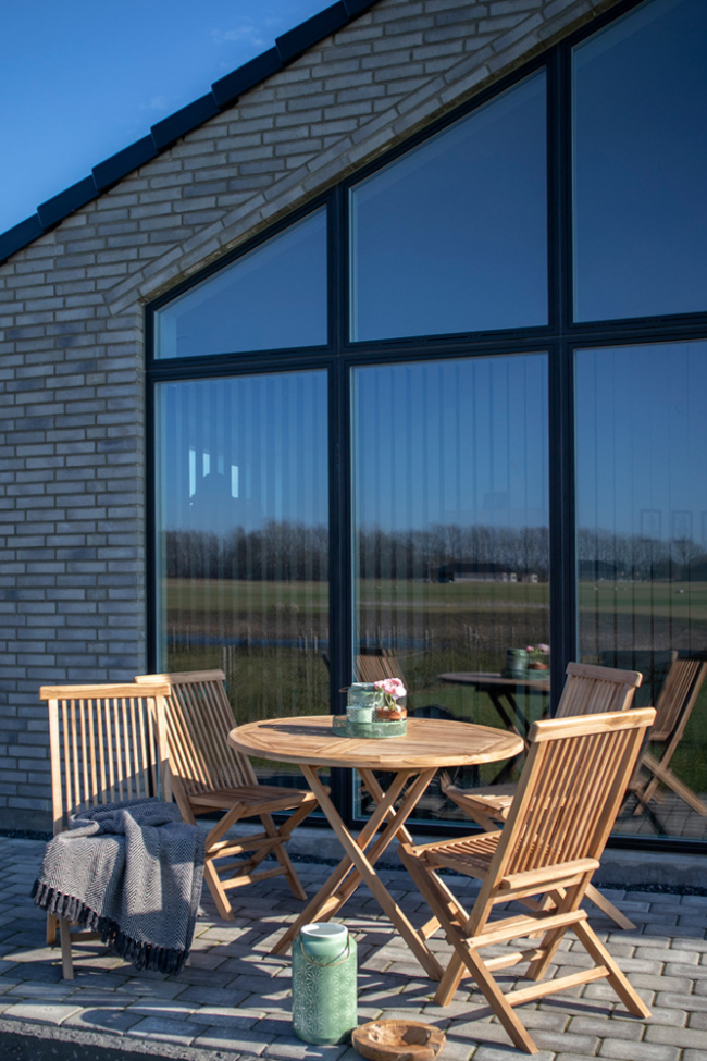 Tuin tafel 'Oviedo' Rond 100cm - Eik