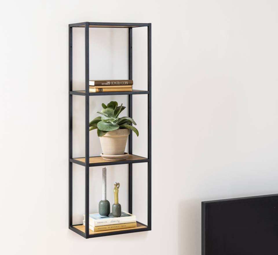 Wandplank 'Hydra' 24cm - Zwart